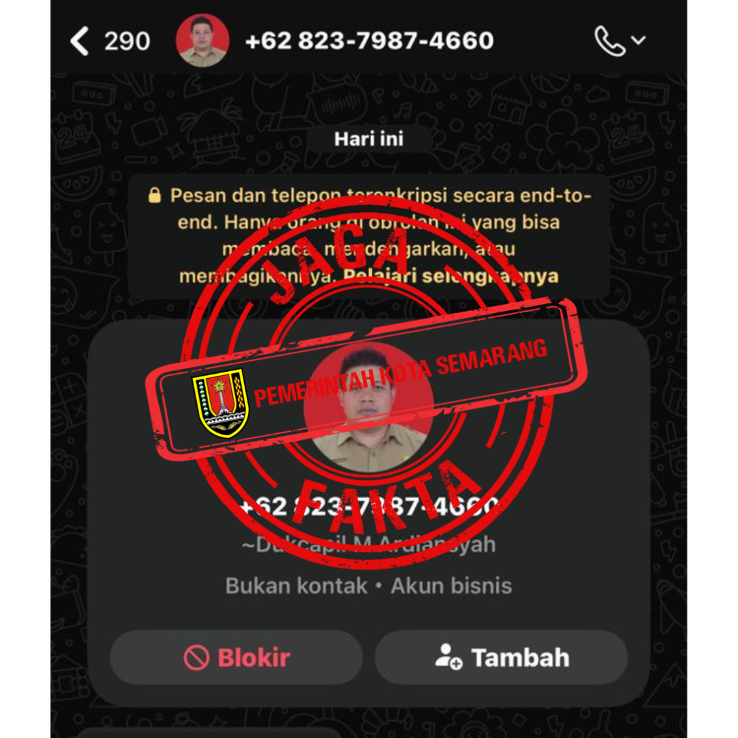 Waspada Penipuan Mengatasnamakan Pegawai Dukcapil Kota Semarang